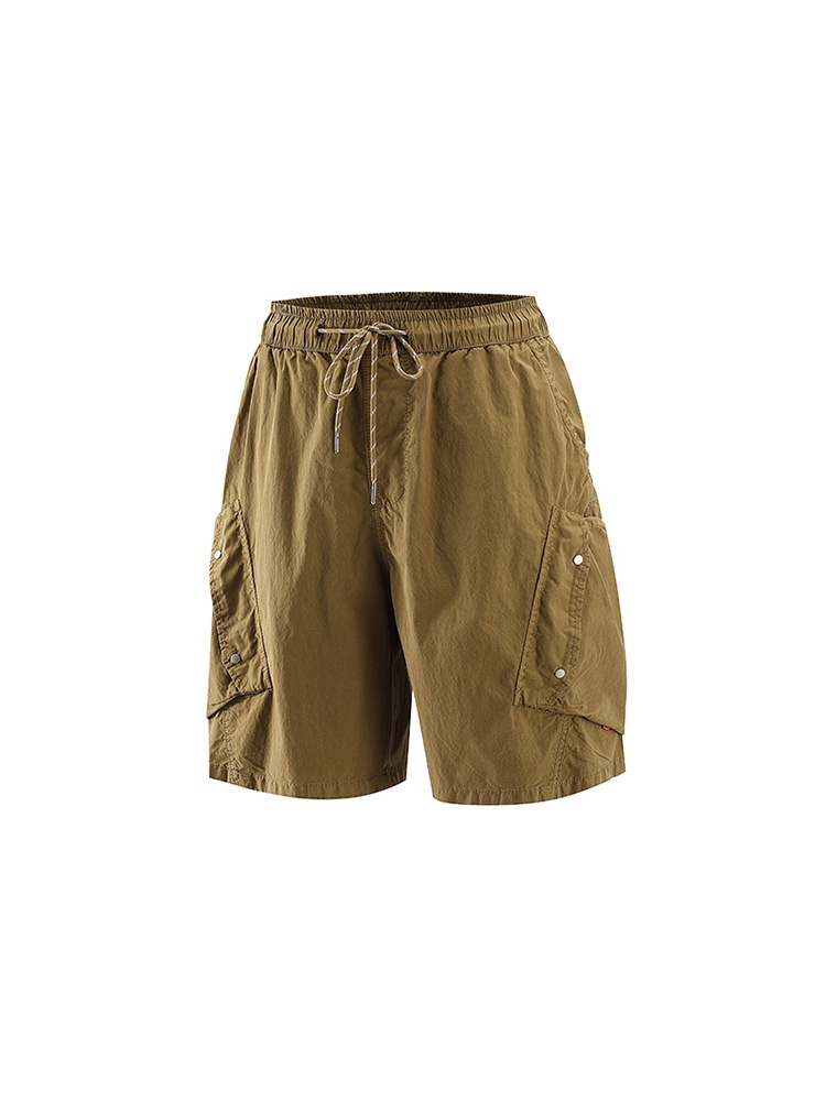 Relaxed Fit Wide-Leg Men's Cargo Shorts for Summer Casual Wear