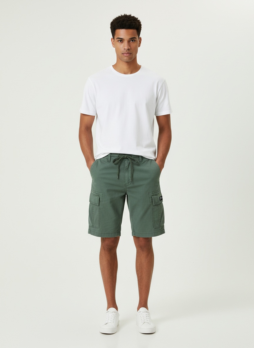 Multi-Pocket Outdoor Casual Men's Cargo Shorts for Spring Wear