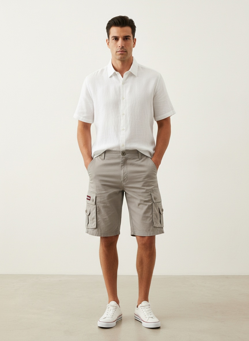 Multi-Pocket Versatile Summer Men's Cargo Shorts for Casual Wear