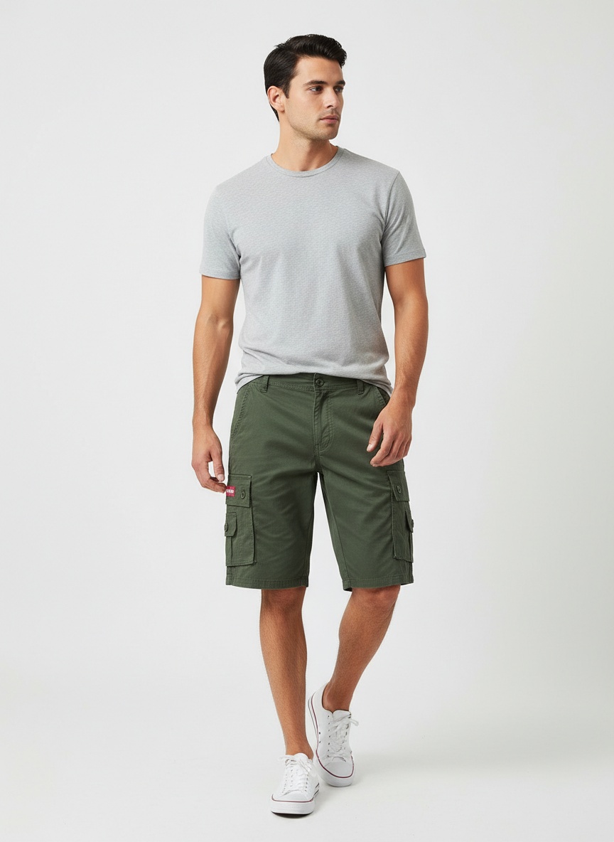 Multi-Pocket Versatile Summer Men's Cargo Shorts for Casual Wear