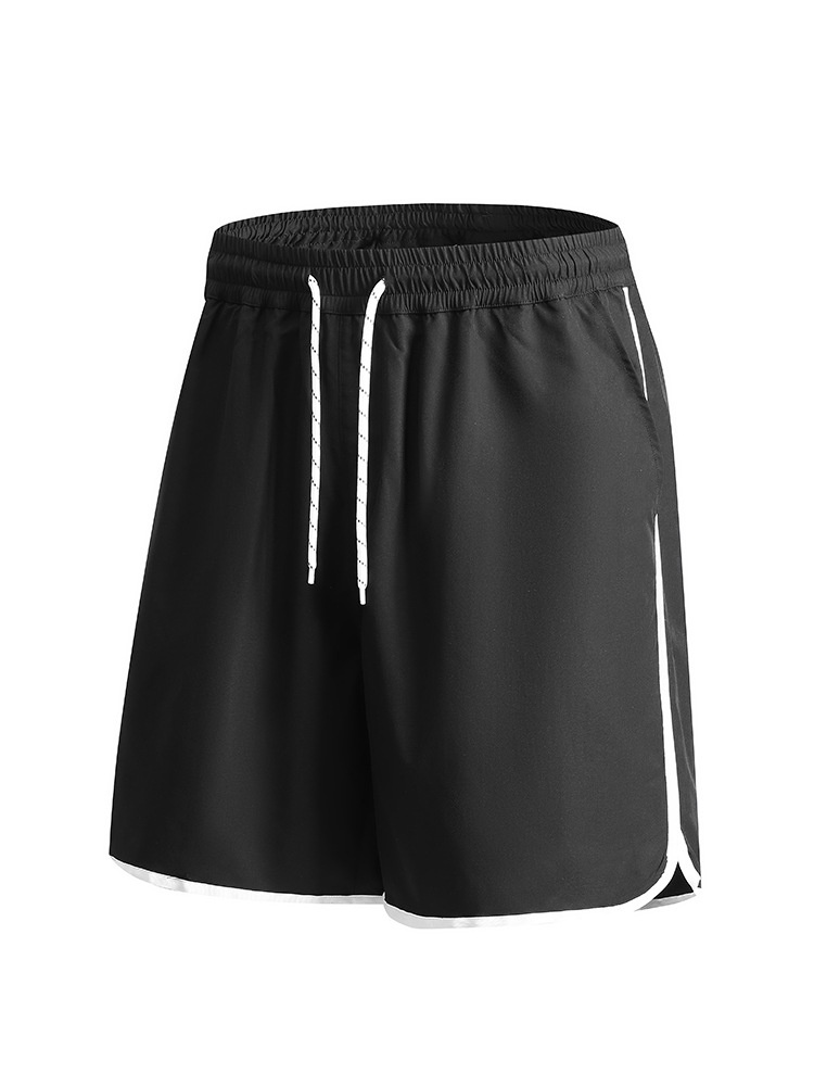 Breathable Solid Color Men's Running Shorts for Summer Outdoor Sports
