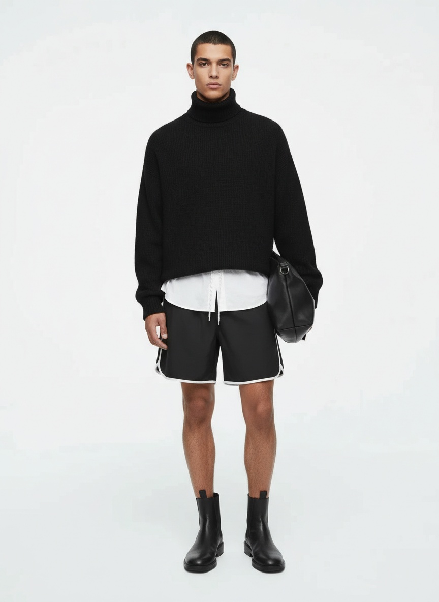 Breathable Solid Color Men's Running Shorts for Summer Outdoor Sports