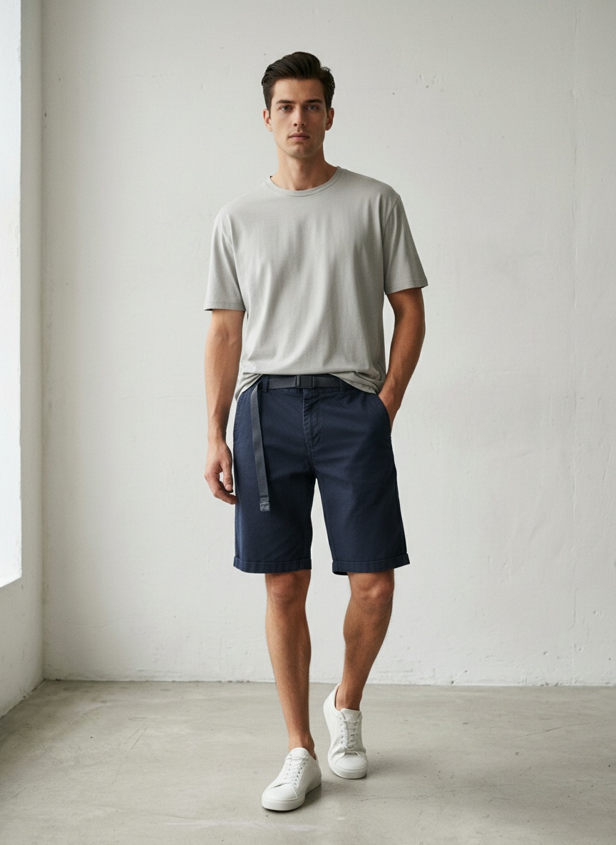 Relaxed Fit Versatile Men's Cargo Shorts for Summer Casual Wear