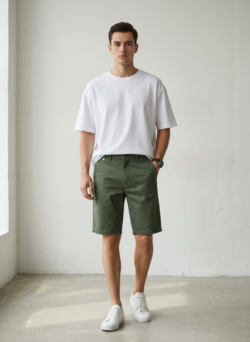 Relaxed Fit Streetwear Men's Cargo Shorts for Casual Summer Wear