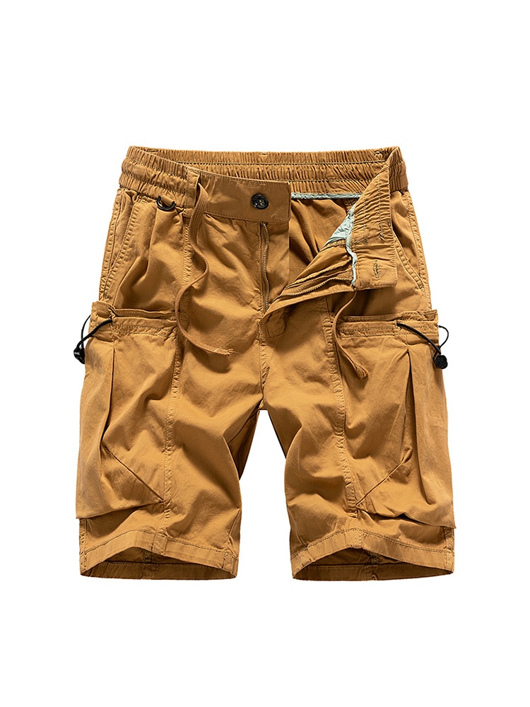 Retro Multi-Pocket Men's Cargo Shorts for Summer Casual Wear