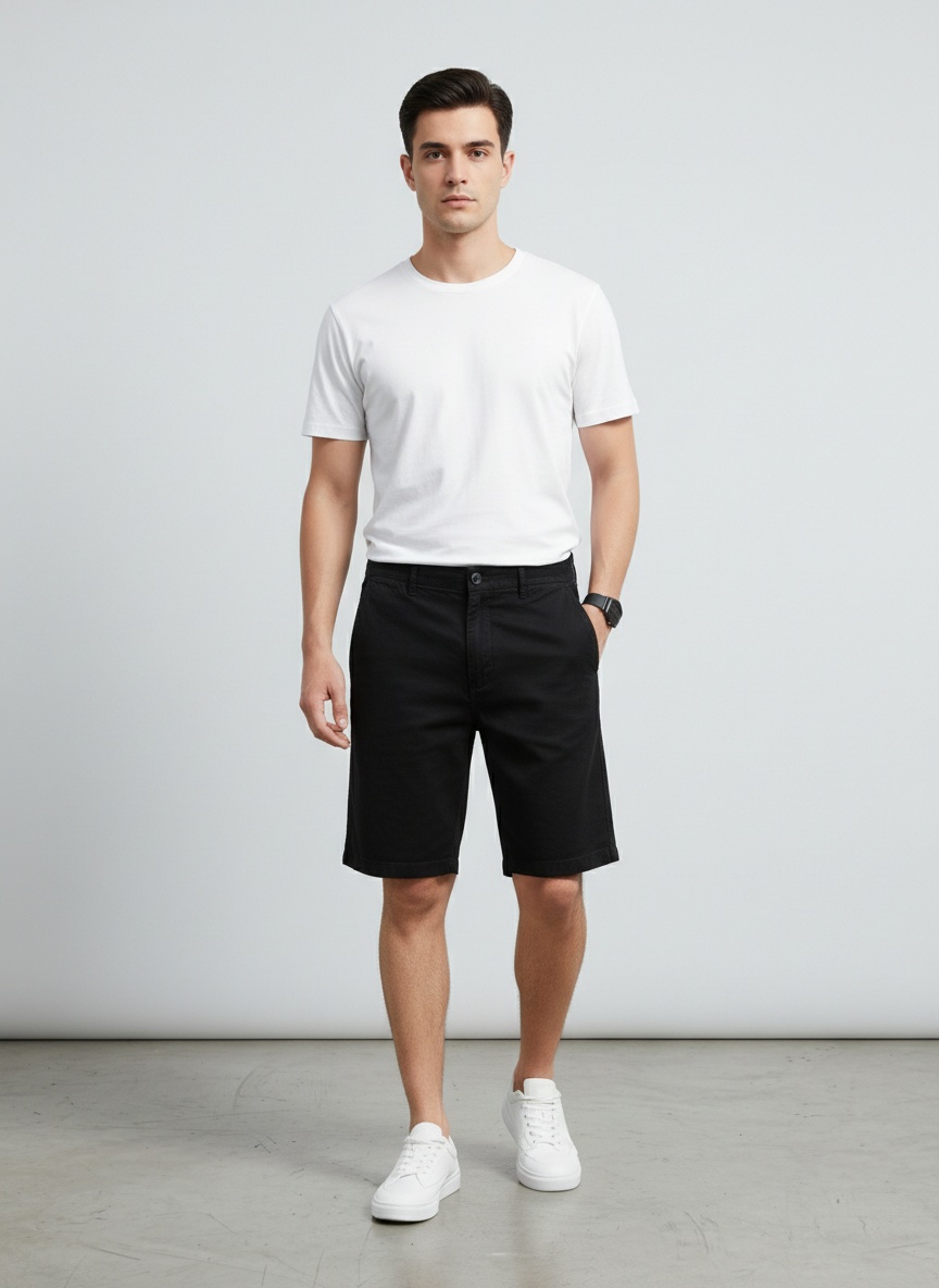 Vintage Relaxed Fit Men's Cargo Shorts for Summer Outdoor Activities