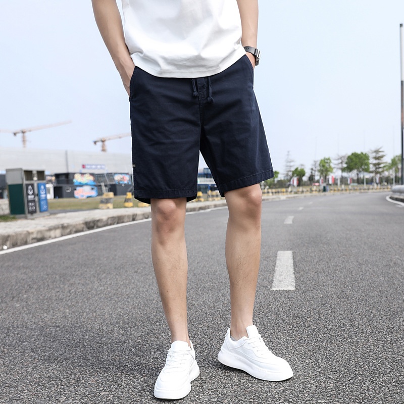 Vintage Relaxed Fit Men's Cargo Shorts for Summer Outdoor Activities
