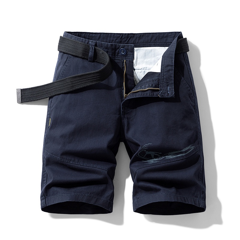 Relaxed Fit Graphic Print Men's Cargo Shorts for Summer Casual Wear 2026 (Belt Not Included)