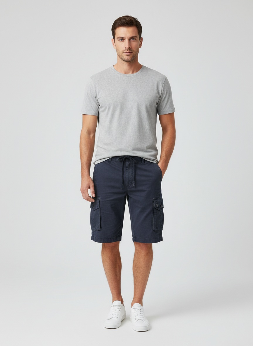 Lässige Retro-Sport-Cargoshorts für Herren – ideal für sommerliche Outdoor-Aktivitäten