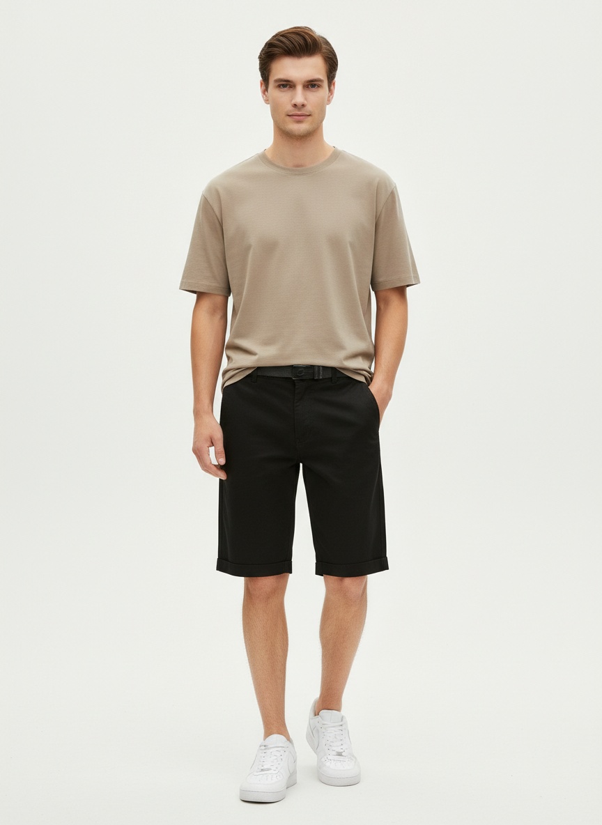 Stretch Fit Outdoor Men's Cargo Shorts for Summer Casual Wear