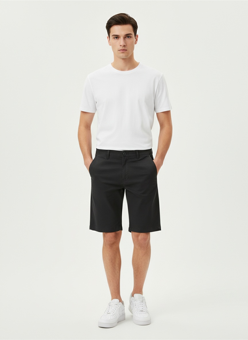 Stretch Fit Outdoor Men's Cargo Shorts for Summer Casual Wear