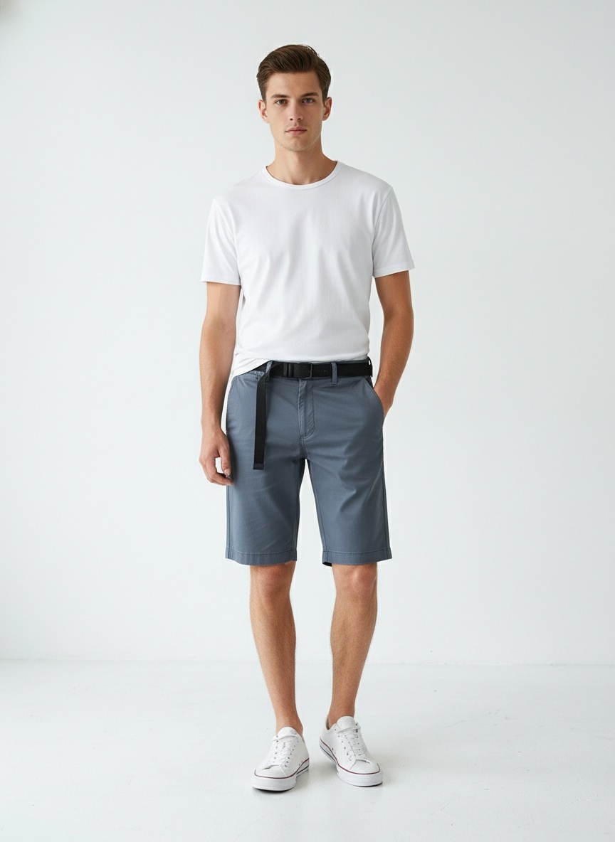 Stretch Fit Outdoor Men's Cargo Shorts for Summer Casual Wear