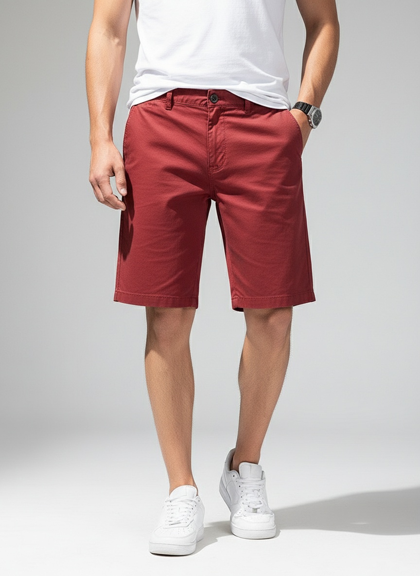 Stretch Fit Outdoor Men's Cargo Shorts for Summer Casual Wear