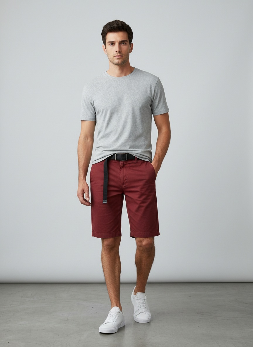 Stretch Fit Outdoor Men's Cargo Shorts for Summer Casual Wear