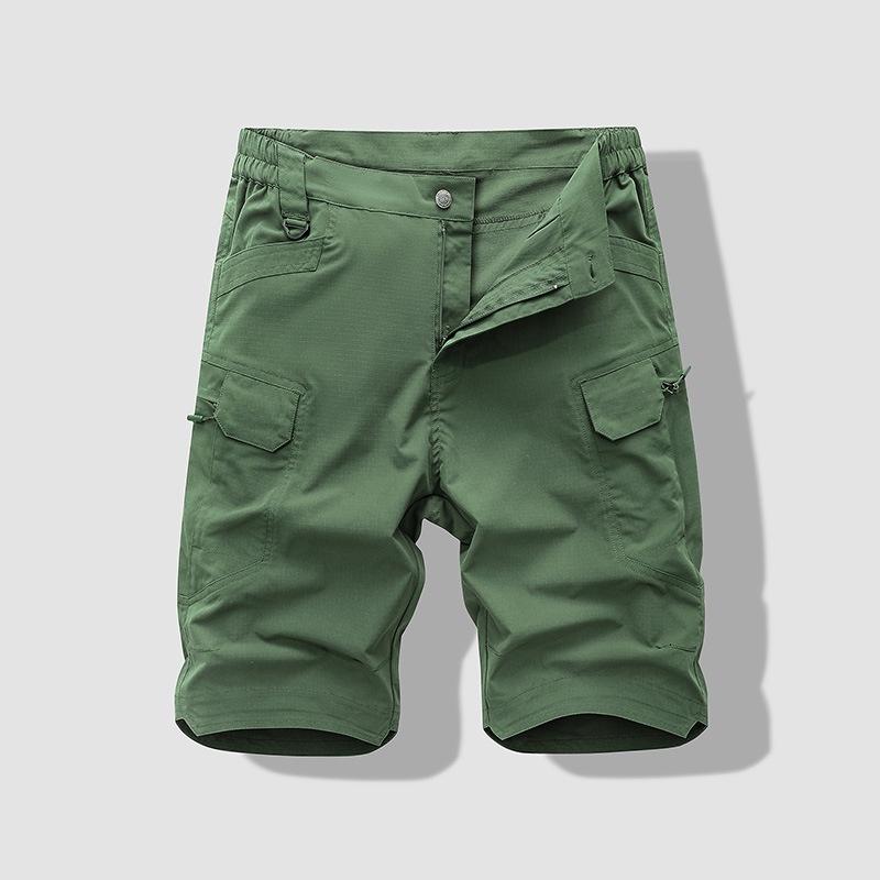 Fashionable Multi-Pocket Men's Cargo Shorts for Summer Casual Wear