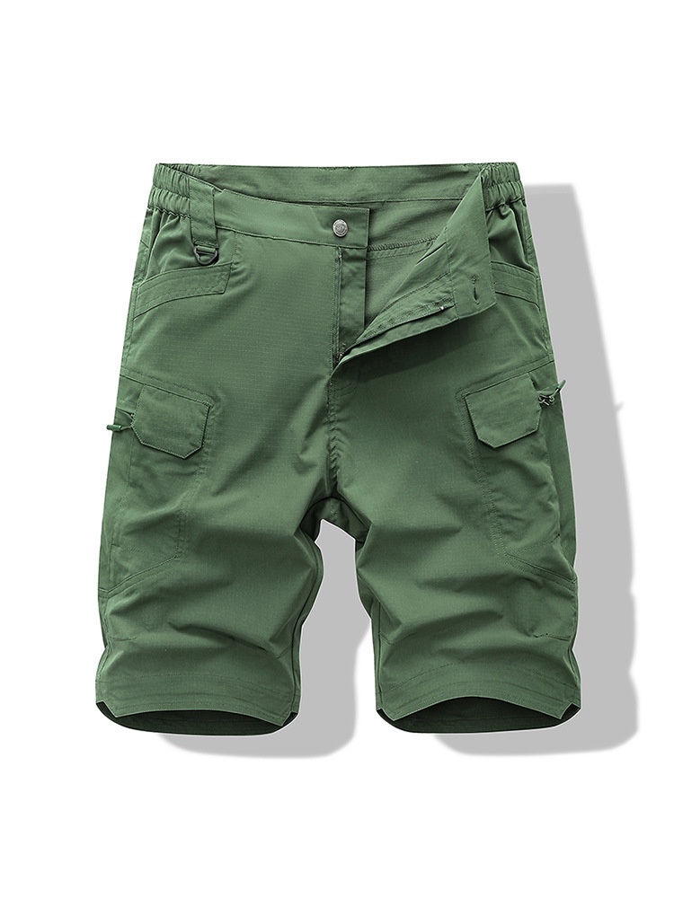 Fashionable Multi-Pocket Men's Cargo Shorts for Summer Casual Wear