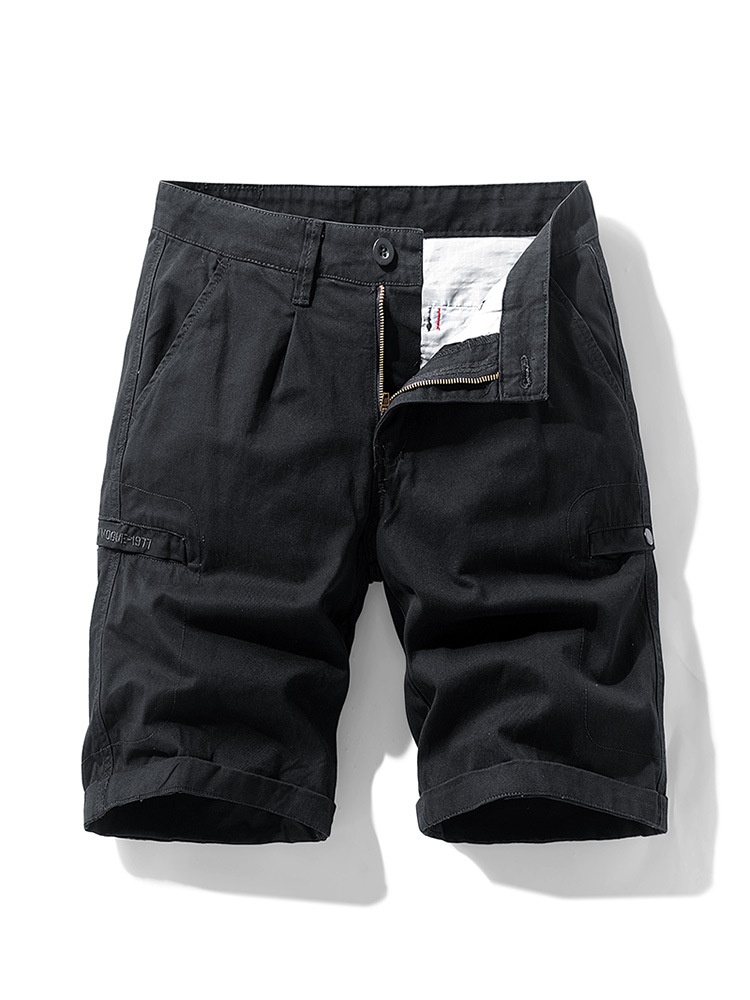Vintage Minimalist Men's Cargo Shorts for Summer Casual Wear