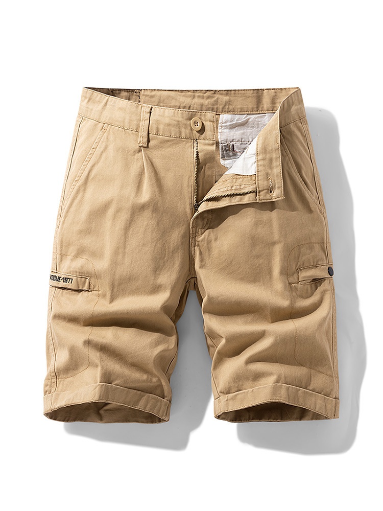 Vintage Minimalist Men's Cargo Shorts for Summer Casual Wear