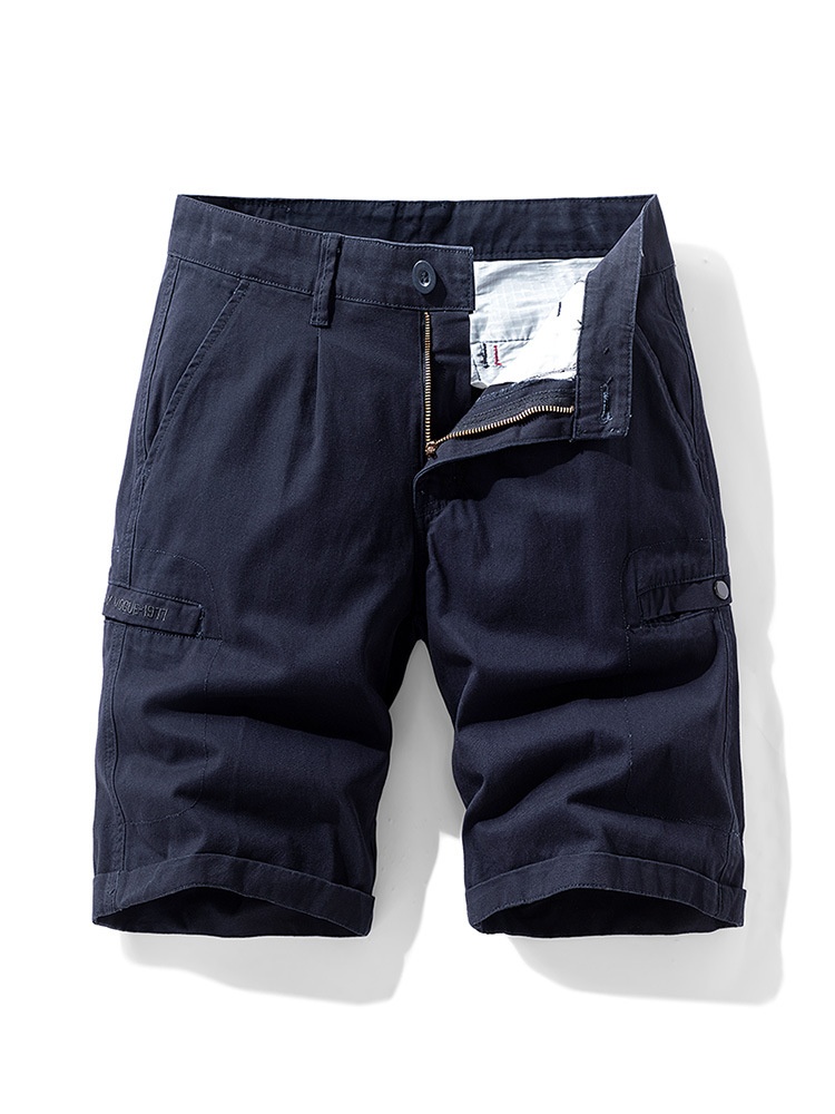 Vintage Minimalist Men's Cargo Shorts for Summer Casual Wear