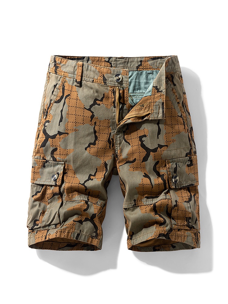 Patterned Design Summer Casual Men's Cargo Shorts