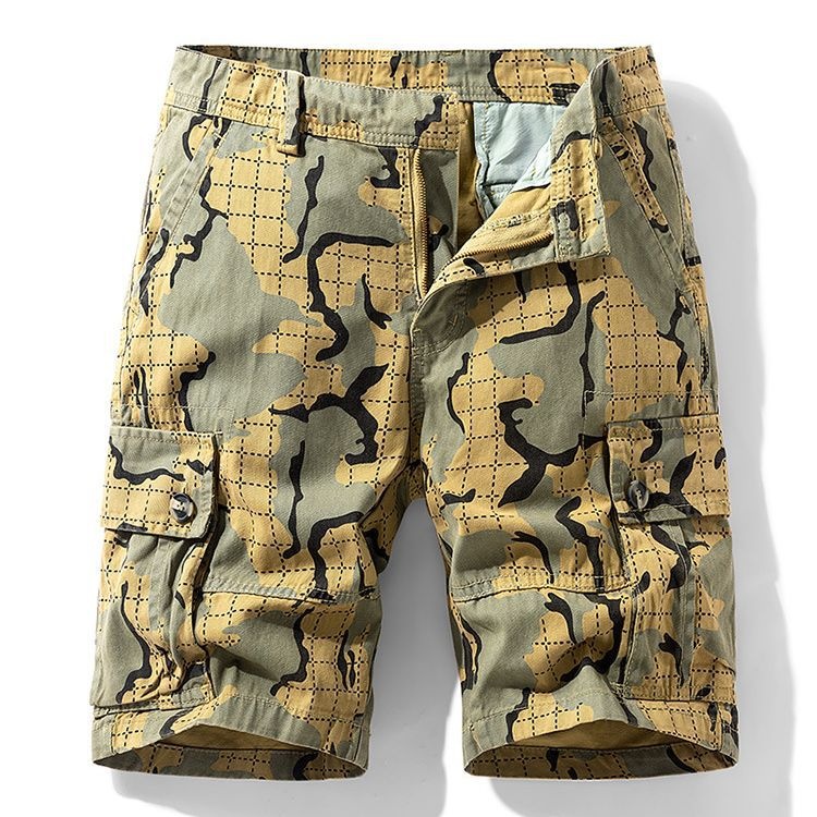 Patterned Design Summer Casual Men's Cargo Shorts