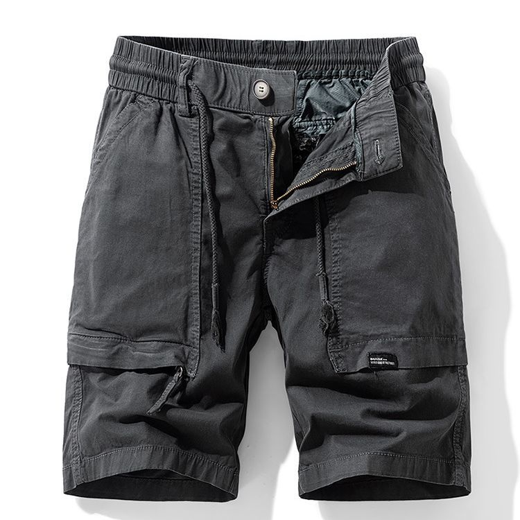Large Pocket Loose Fit Men's Cargo Shorts for Summer Casual Wear