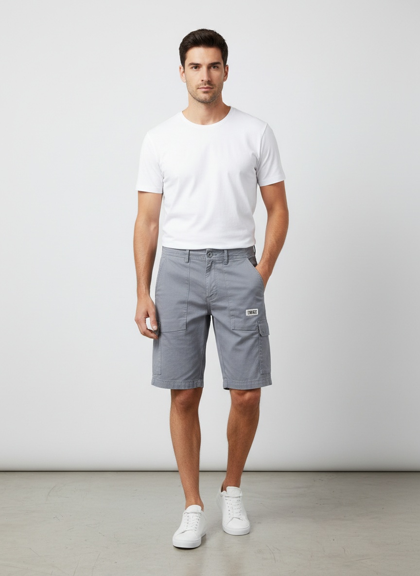 Funktionelle Retro-Cargoshorts für Herren – Sommer