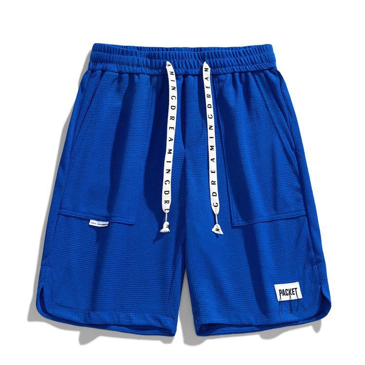Pantalones cortos de malla transpirable de corte relajado para hombre para deportes de verano y ropa informal.