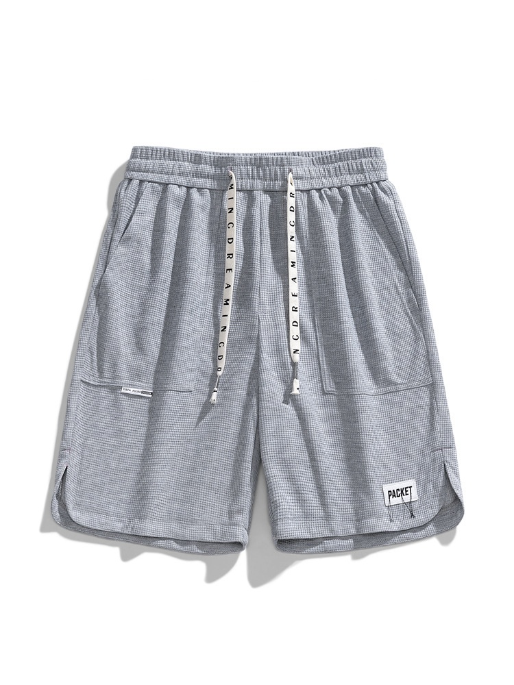 Pantalones cortos de malla transpirable de corte relajado para hombre para deportes de verano y ropa informal.