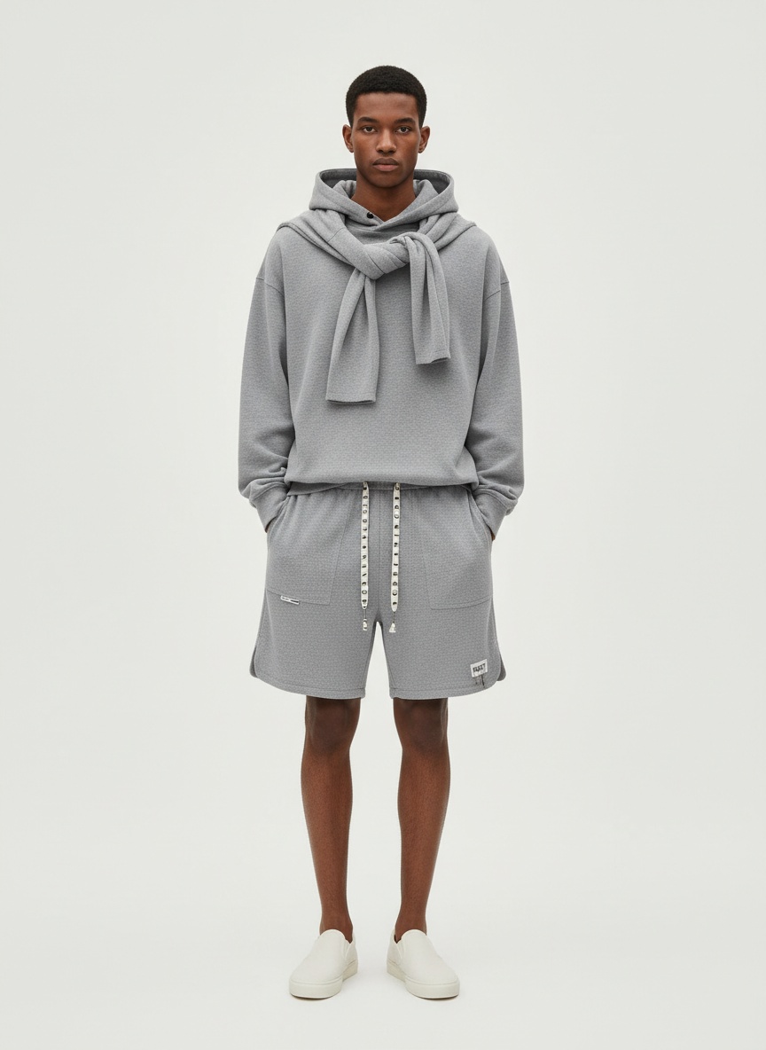 Pantalones cortos de malla transpirable de corte relajado para hombre para deportes de verano y ropa informal.