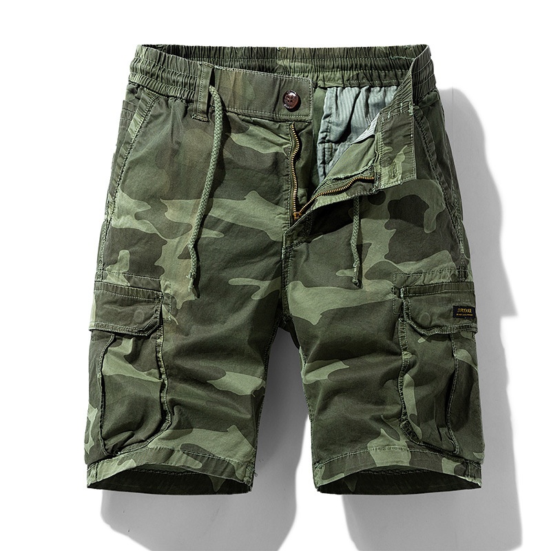 Lightweight Outdoor Camouflage Men's Cargo Shorts for Summer Casual Wear
