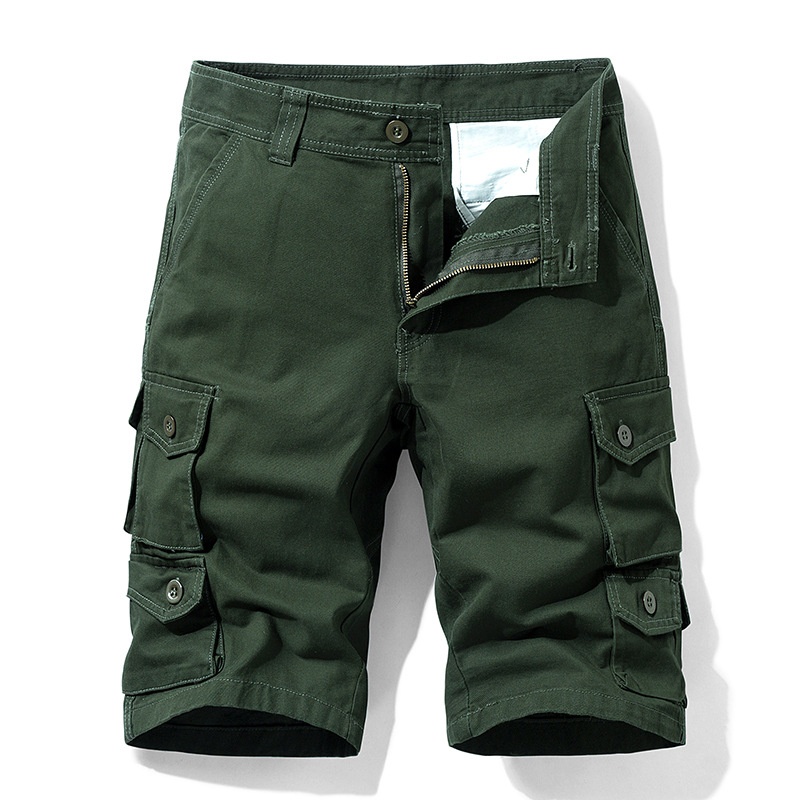 Multi-Pocket Street Style Relaxed Fit Men's Cargo Shorts for Summer Casual Wear