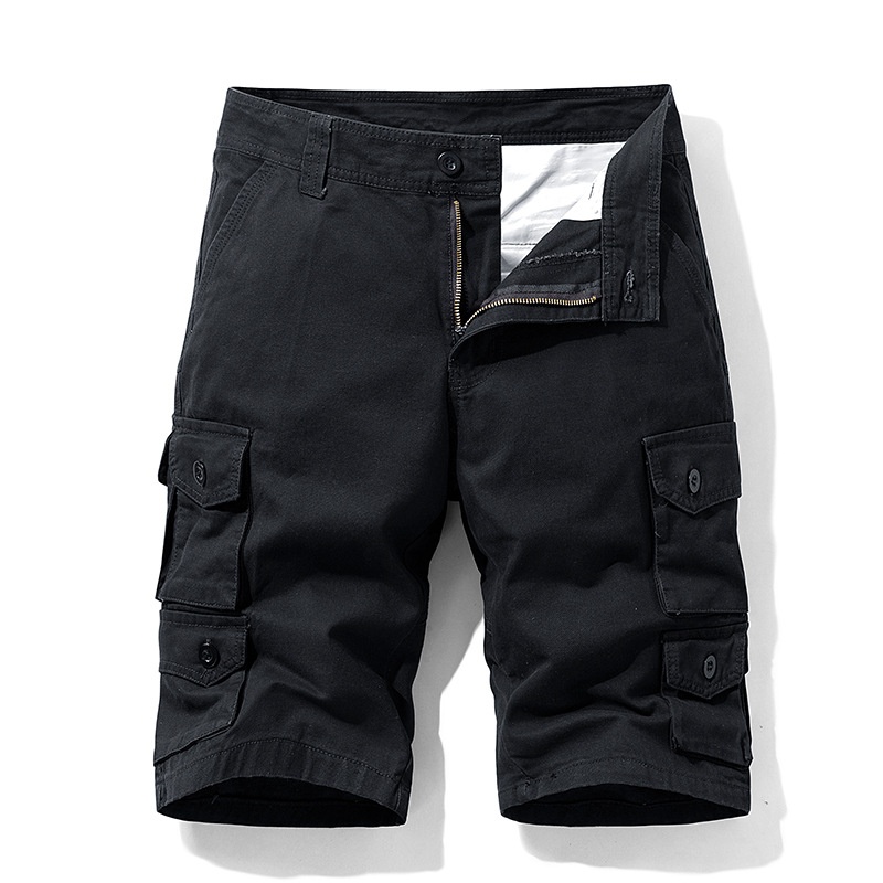 Multi-Pocket Street Style Relaxed Fit Men's Cargo Shorts for Summer Casual Wear