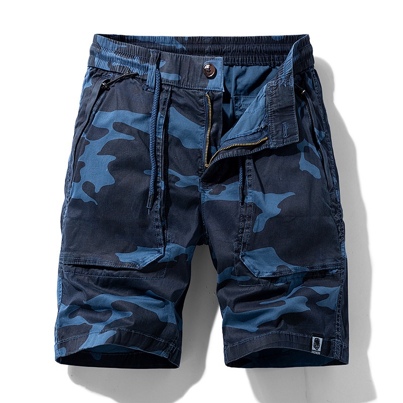 Vintage Camouflage Outdoor Sommer Herren Cargo-Shorts für Freizeit und Outdoor