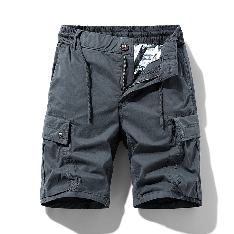 Pantalones cortos cargo vintage multibolsillos para hombre para uso informal de verano