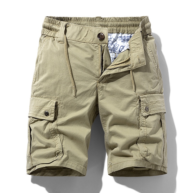 Pantalones cortos cargo vintage multibolsillos para hombre para uso informal de verano