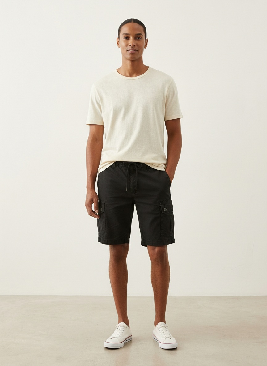 Relaxed Fit Retro Casual Summer Men's Cargo Shorts