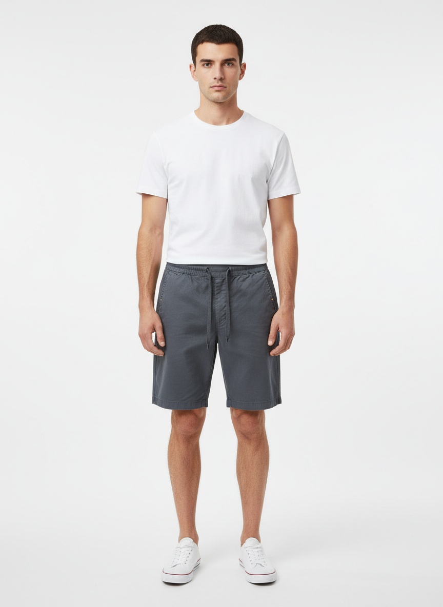 Minimalistische, leichte Vintage-Cargoshorts für Herren aus Stretchmaterial für lässige Sommerkleidung