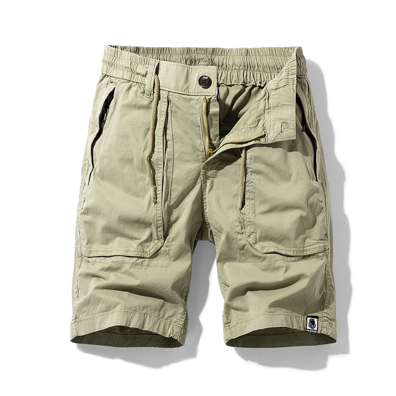 Retro Lightweight Breathable Men's Cargo Shorts for Summer Outdoor Wear