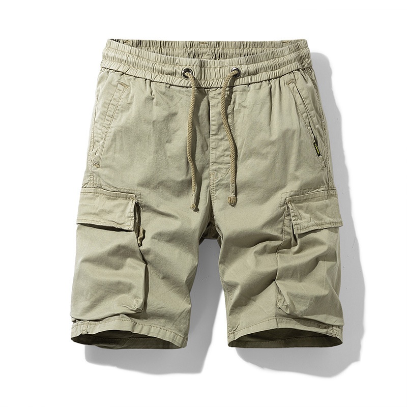 Vintage Minimalist Loose Fit Outdoor Men's Cargo Shorts for Casual Wear