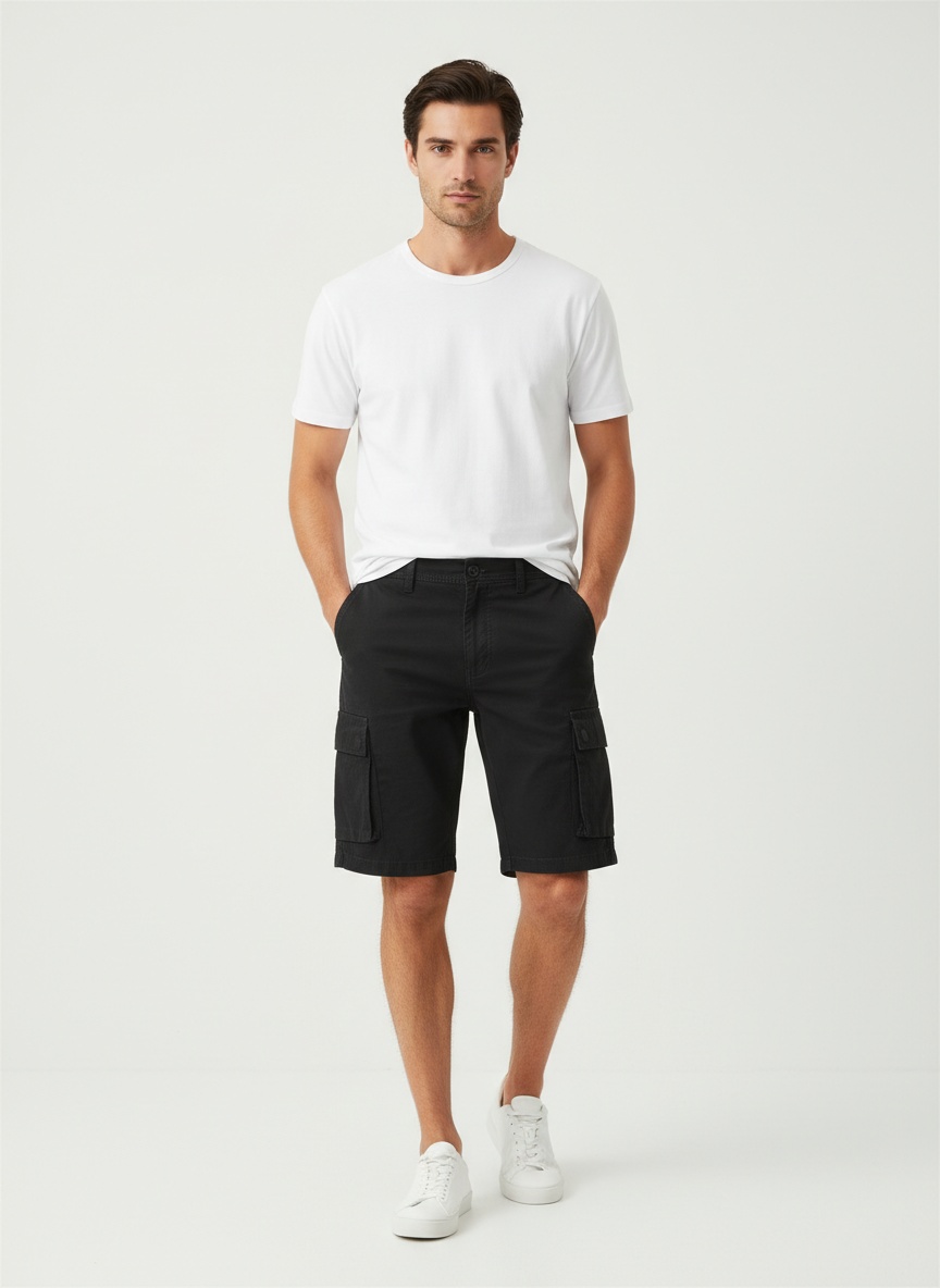 Multi-Pocket Functional Summer Men's Cargo Shorts