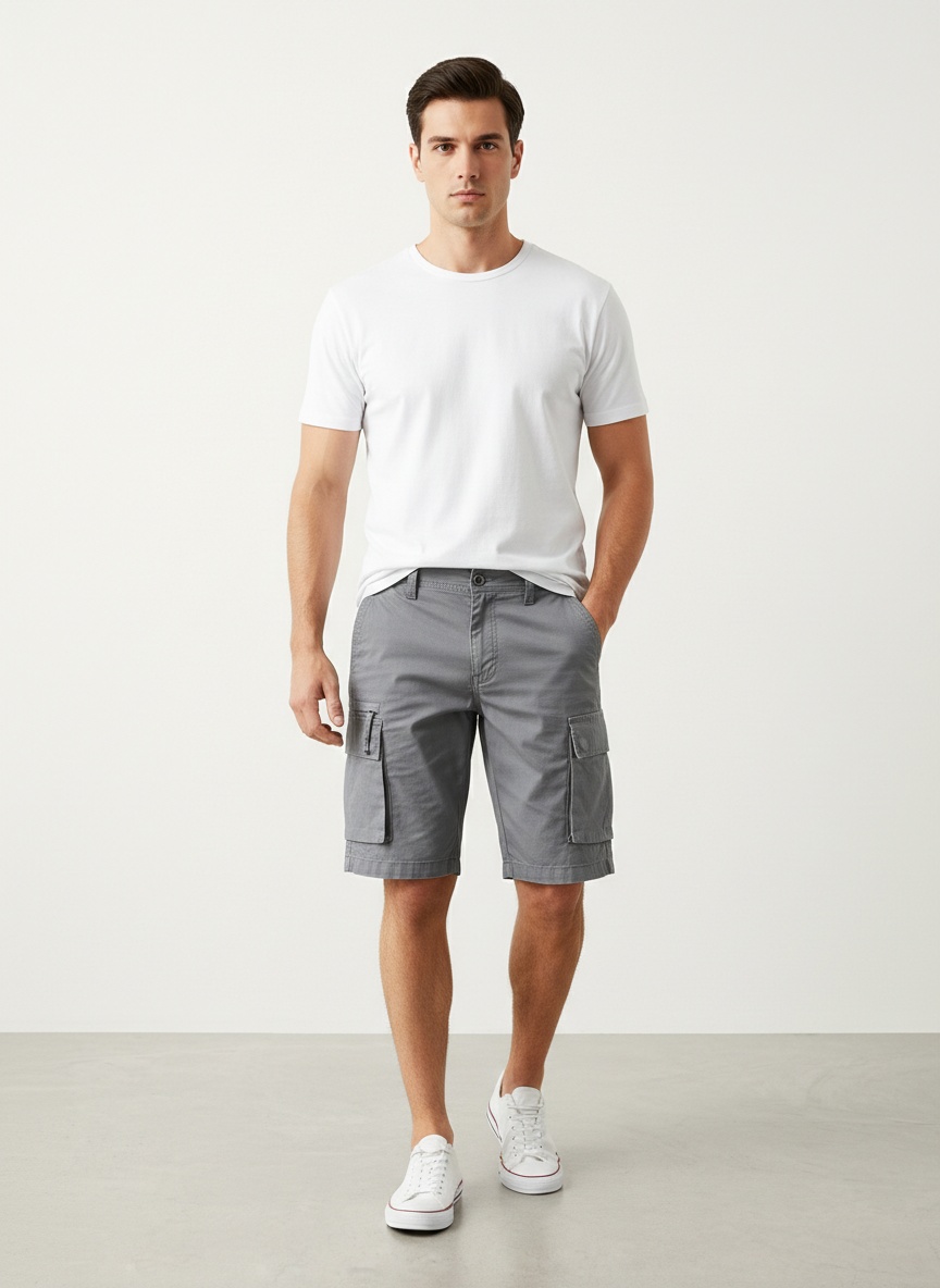 Multi-Pocket Functional Summer Men's Cargo Shorts