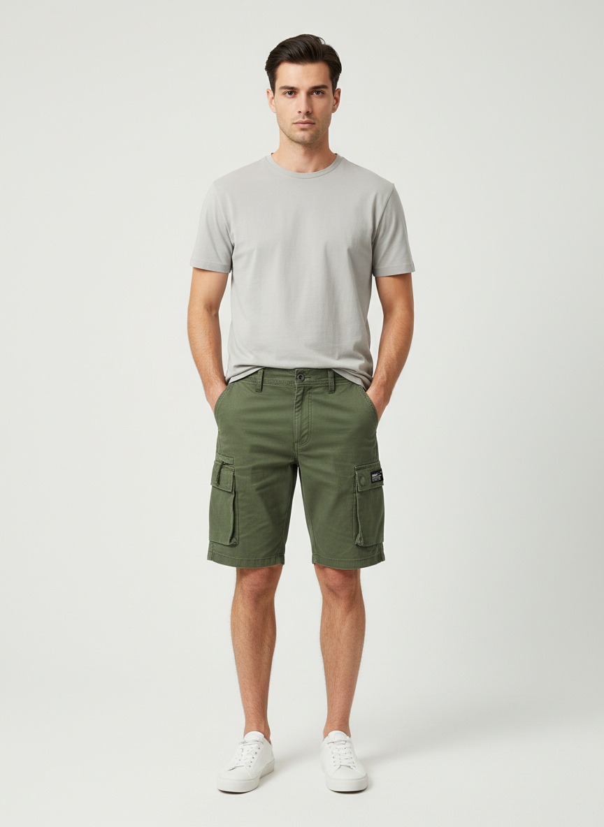 Multi-Pocket Functional Summer Men's Cargo Shorts