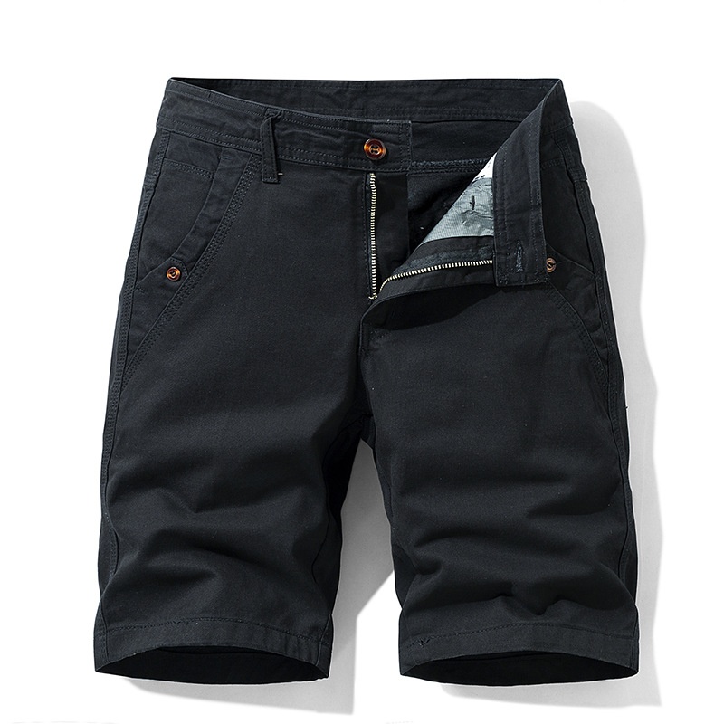 Pantalones cortos cargo elásticos de corte relajado para hombre para uso informal de verano