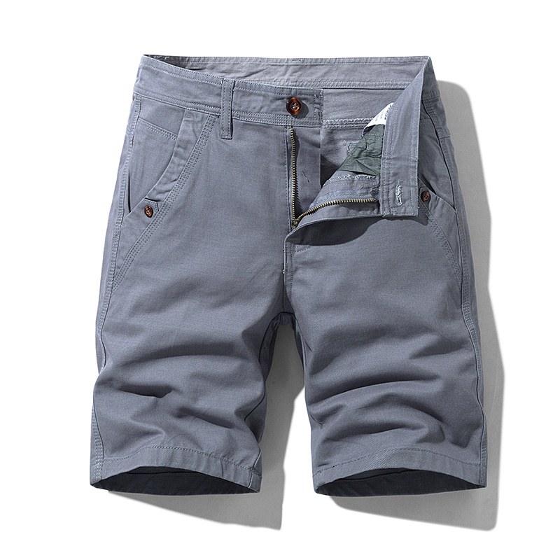 Pantalones cortos cargo elásticos de corte relajado para hombre para uso informal de verano