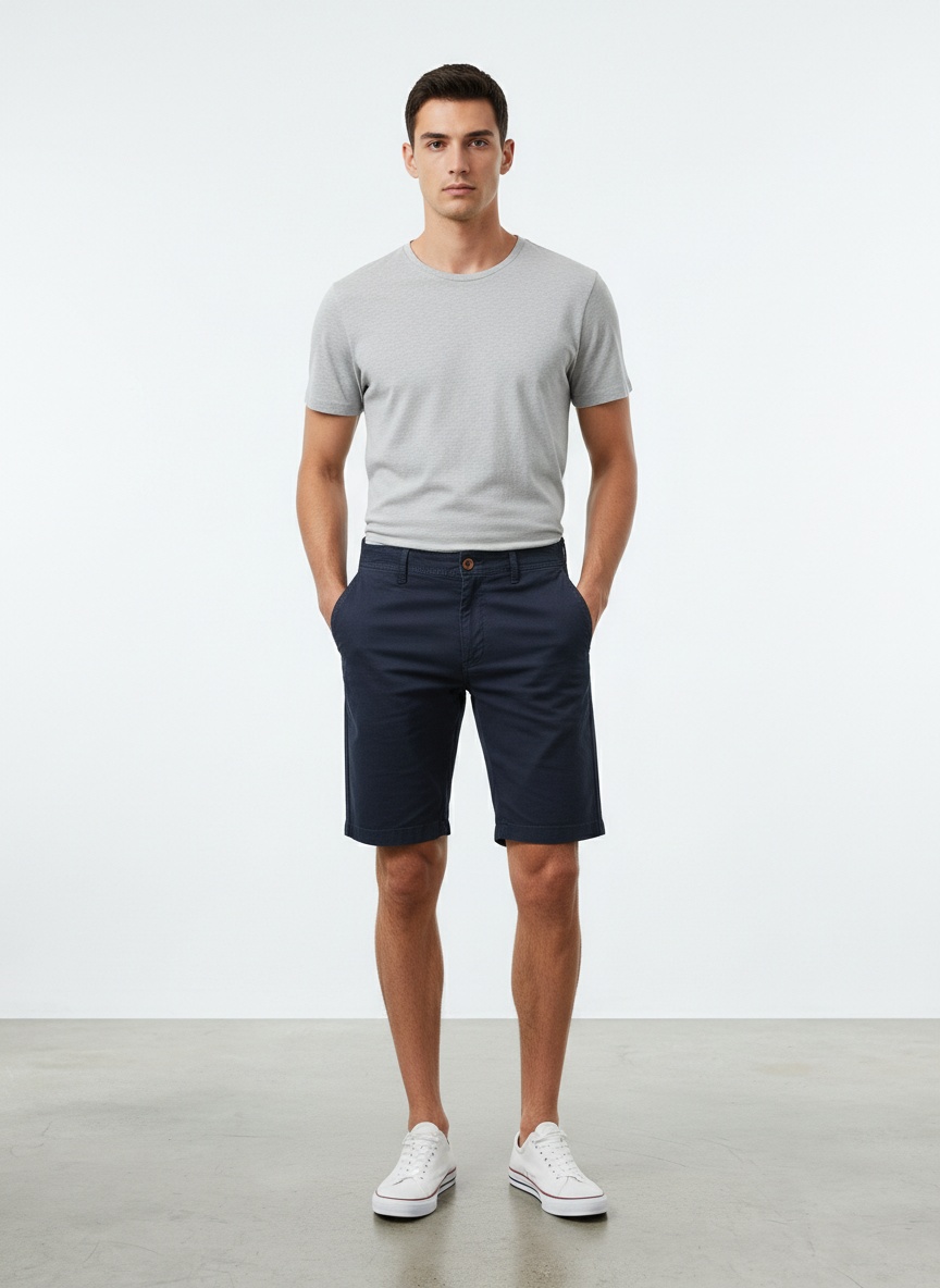Pantalones cortos cargo elásticos de corte relajado para hombre para uso informal de verano