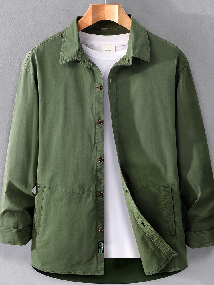 Minimalistische Herren-Freizeitjacke mit Revers