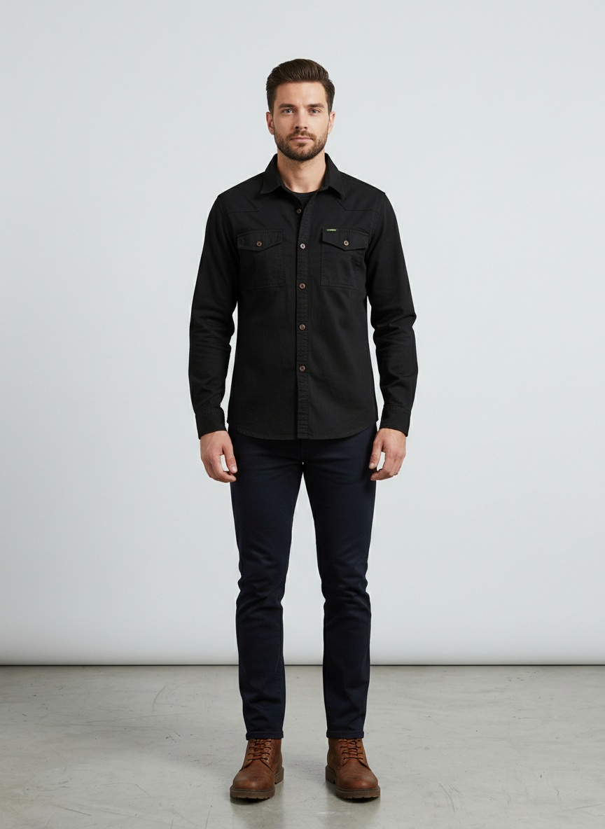 Vintage-Herrenjacke mit Stretch-Passform und vielen Taschen für die lässige Herbstgarderobe