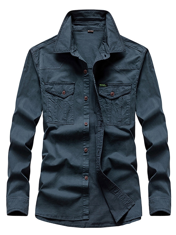 Vintage-Herrenjacke mit Stretch-Passform und vielen Taschen für die lässige Herbstgarderobe