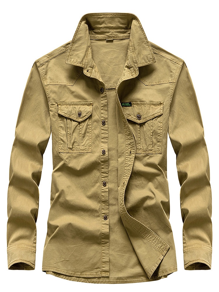 Vintage-Herrenjacke mit Stretch-Passform und vielen Taschen für die lässige Herbstgarderobe